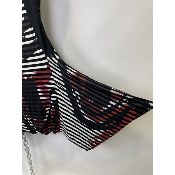 Adventures Des‎ Toiles Striped Short Sleeve Mini Dress Tunic - Picture 5 of 12